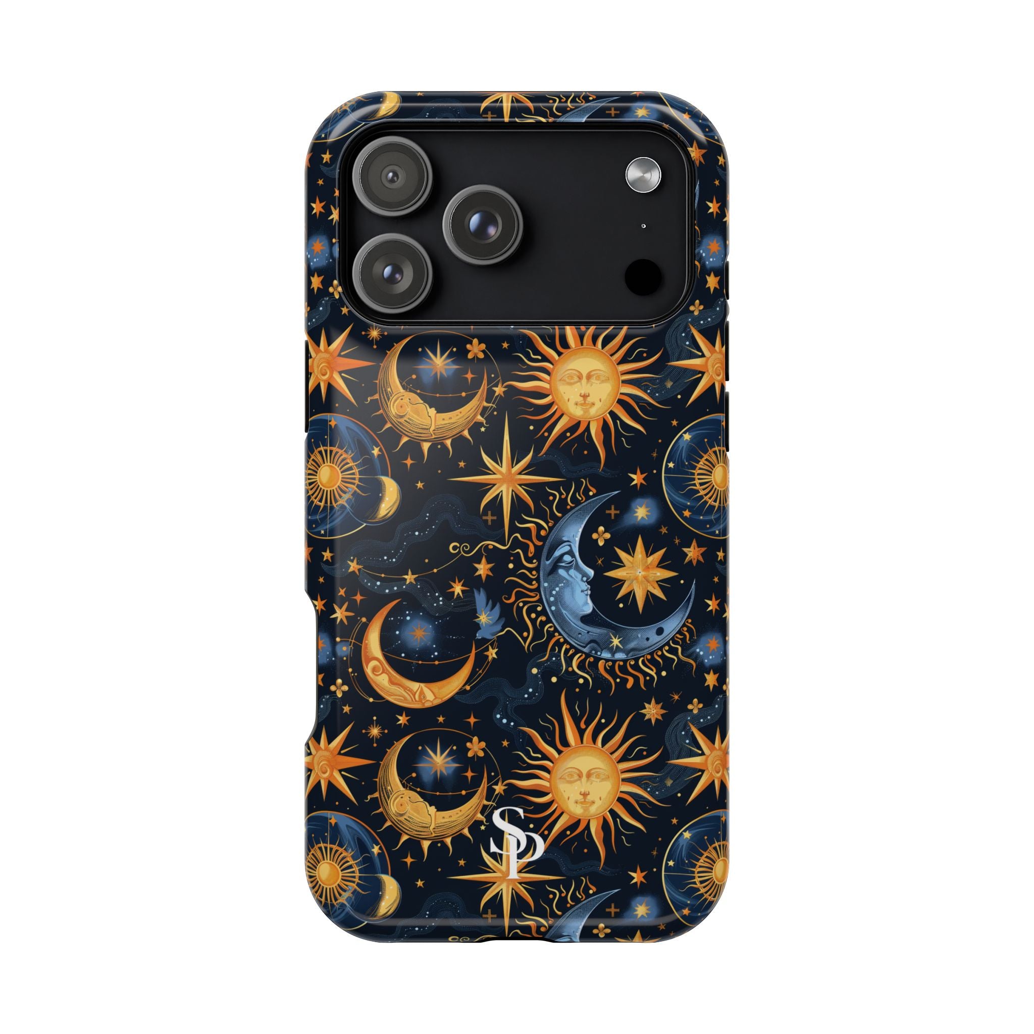 Celestial Sun and Moon Impact-Resistant Phone Case