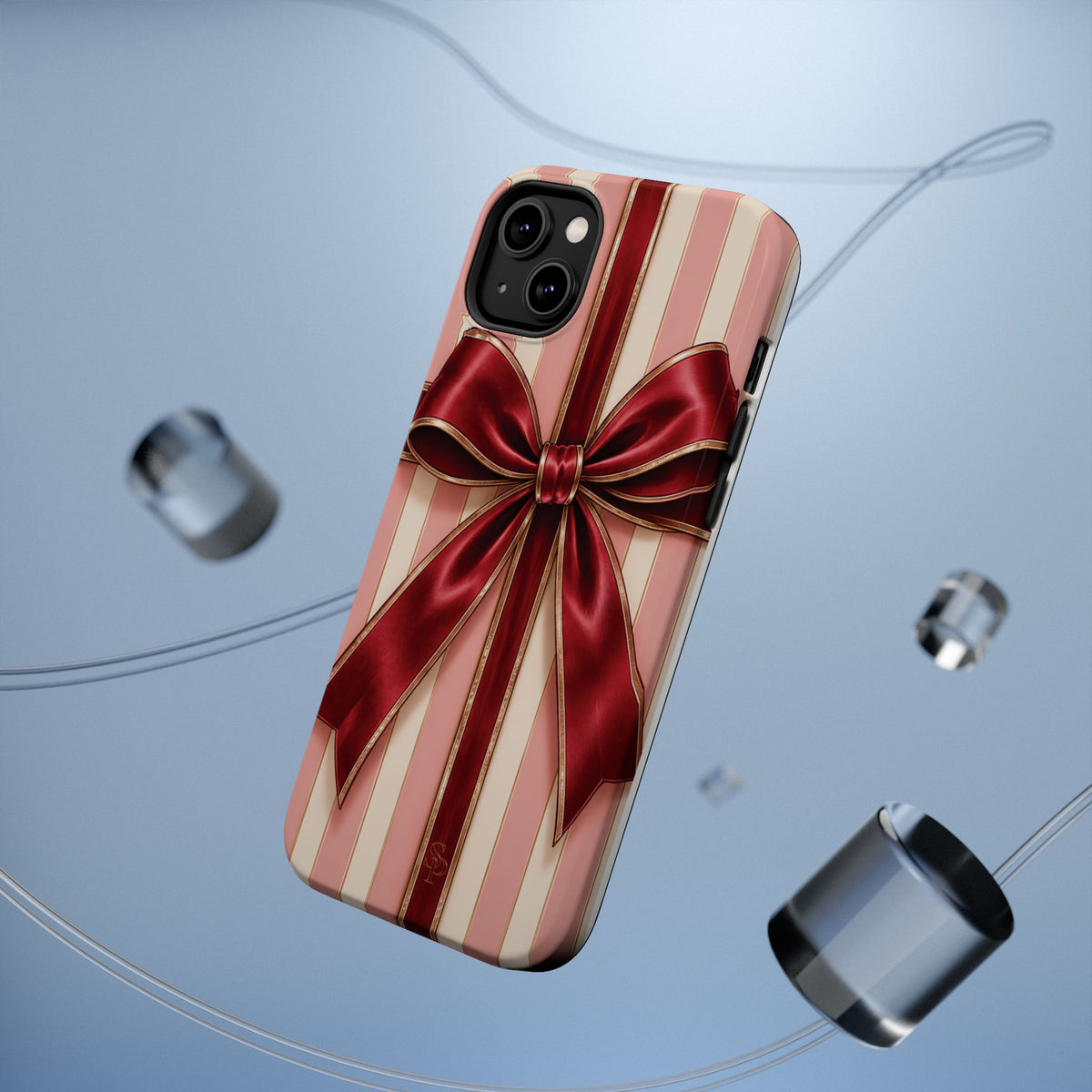 Red Bow Gift Wrap Magnetic Phone Case
