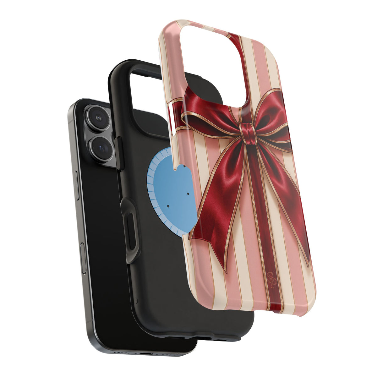 Red Bow Gift Wrap Magnetic Phone Case
