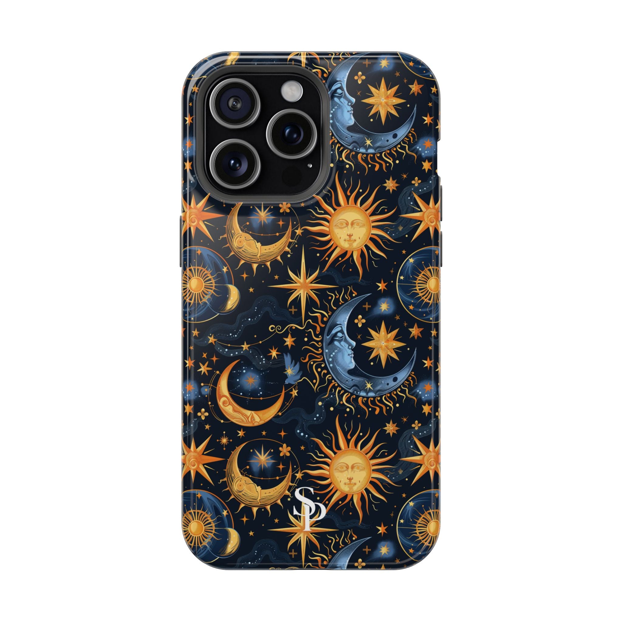 Celestial Sun and Moon Impact-Resistant Phone Case