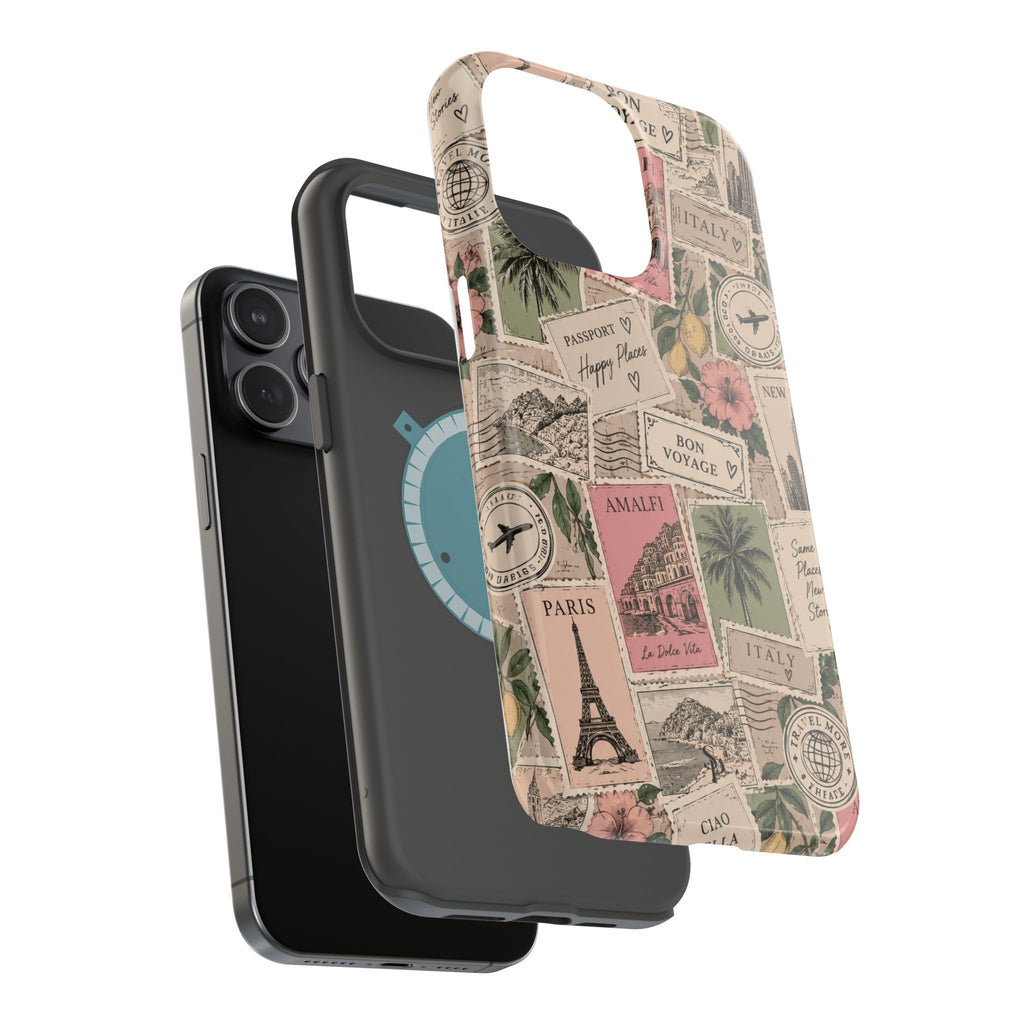 Travel Passport Stamp Magnetic Impact-Resistant Case