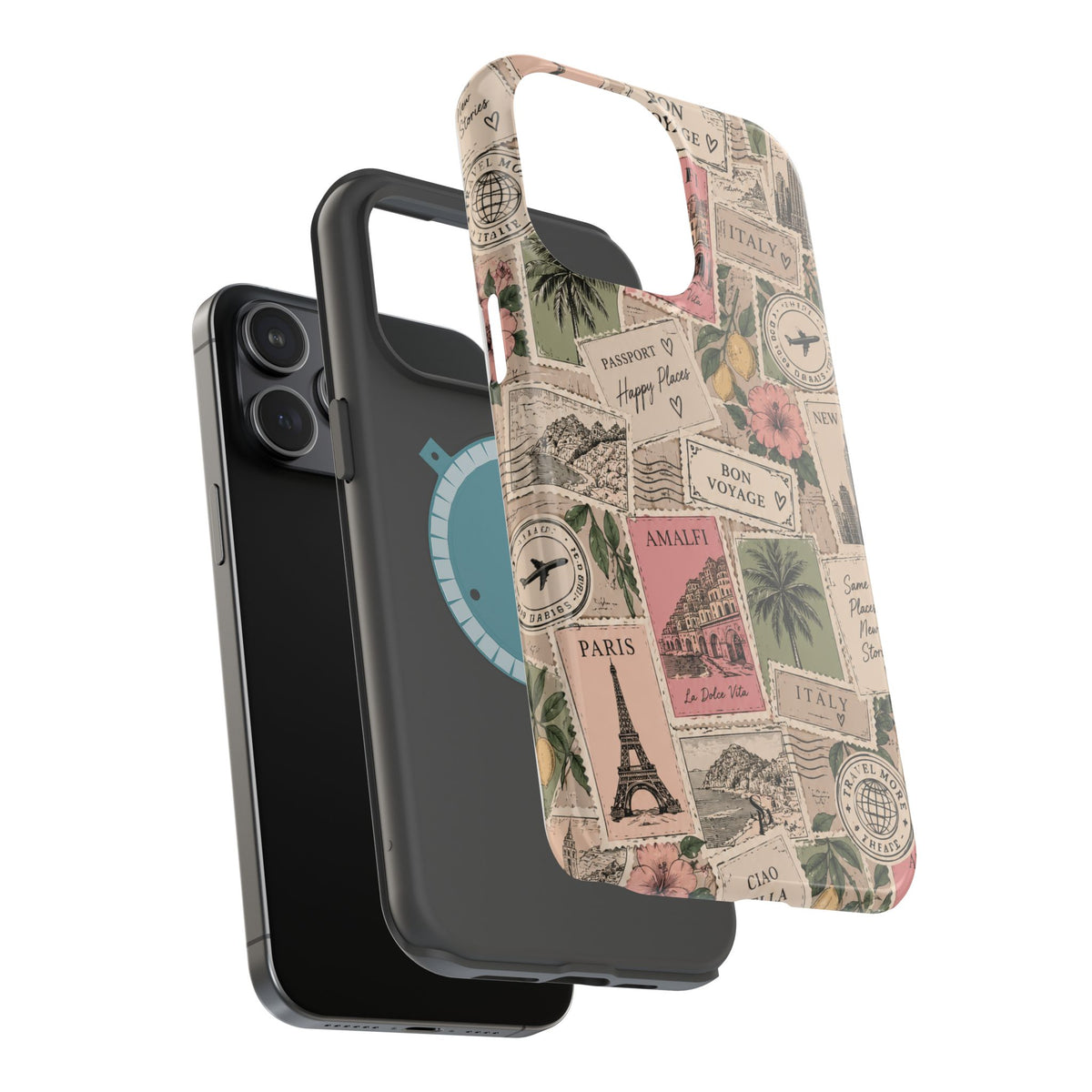 Travel Passport Stamp Magnetic Impact-Resistant Case