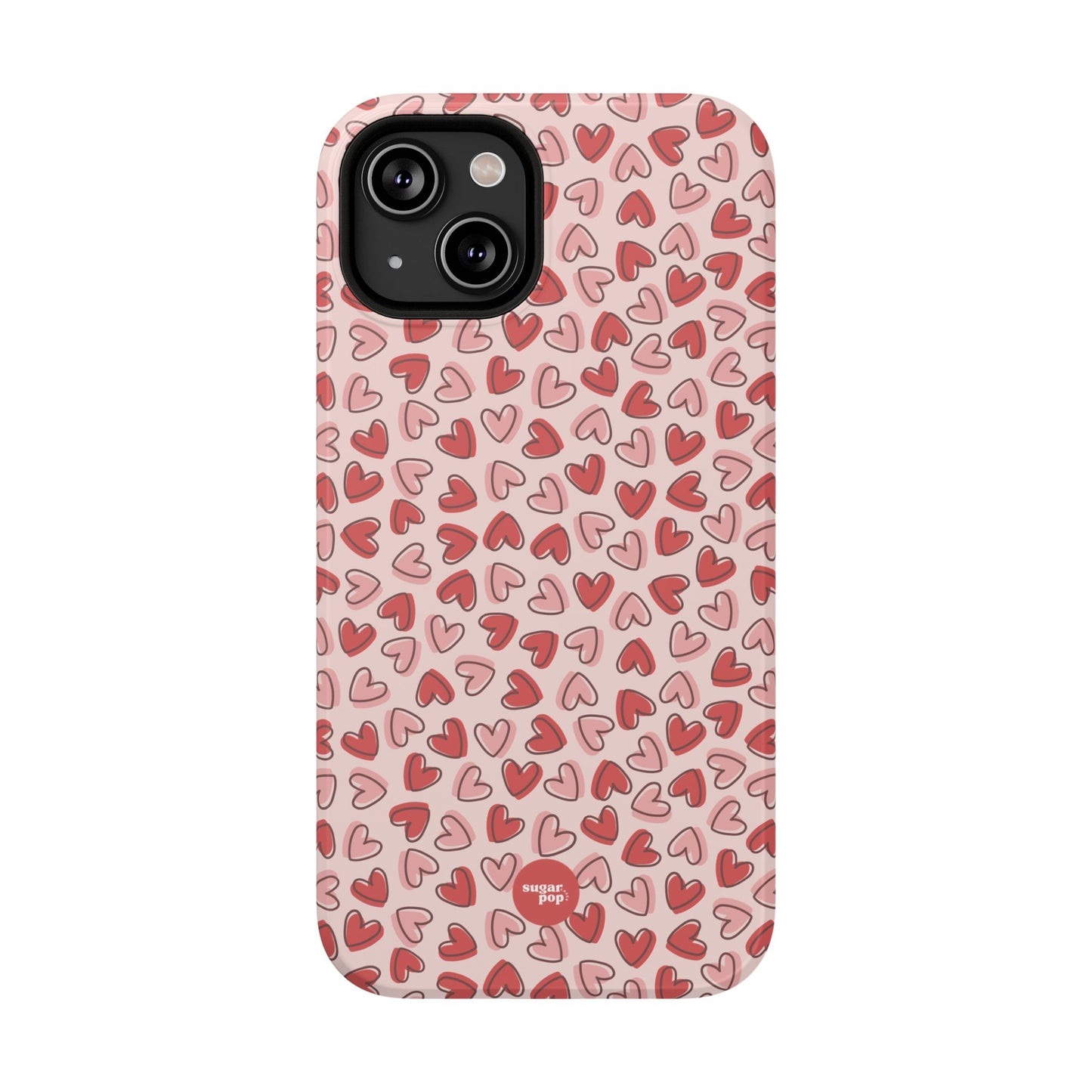 Heart Pattern Impact-Resistant Phone Case - Stylish Protection for Valentine's Day & Everyday Love