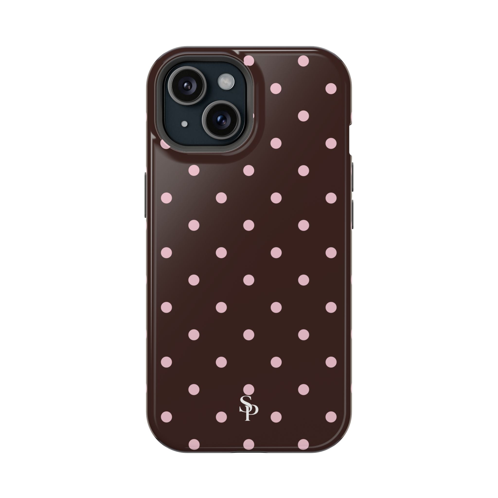 Brown Polka Dot Magnetic Impact-Resistant Phone Case