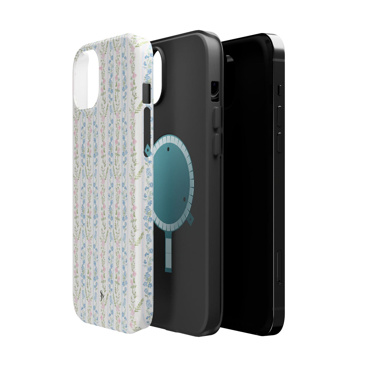 Pastel Floral Pattern Magnetic Tough Case
