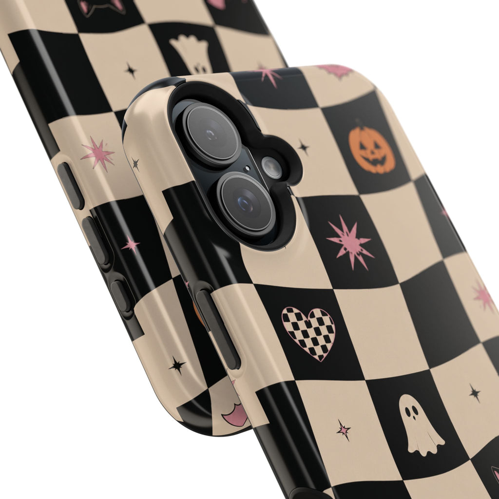Halloween Checkerboard Magnetic Phone Case