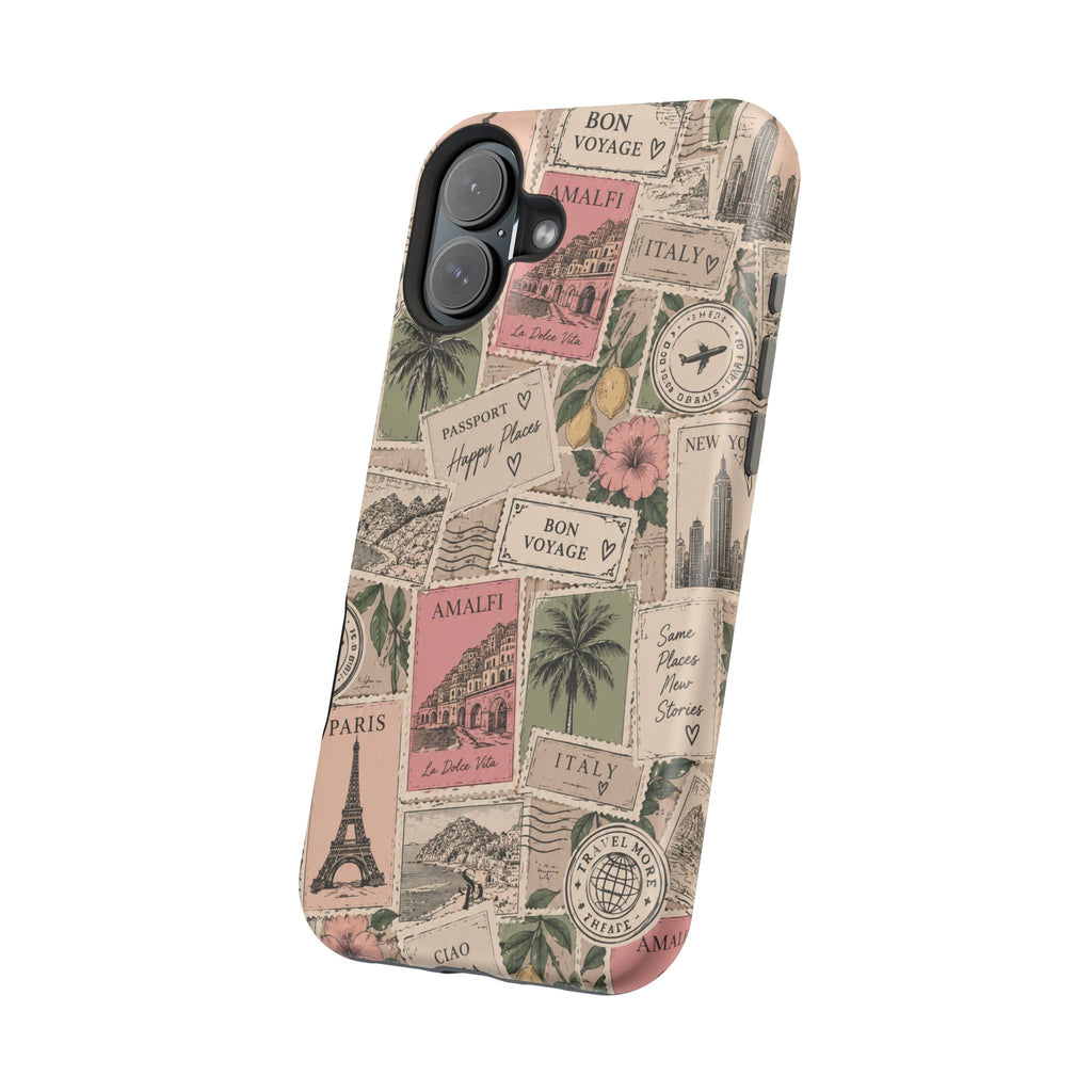 Travel Passport Stamp Magnetic Impact-Resistant Case