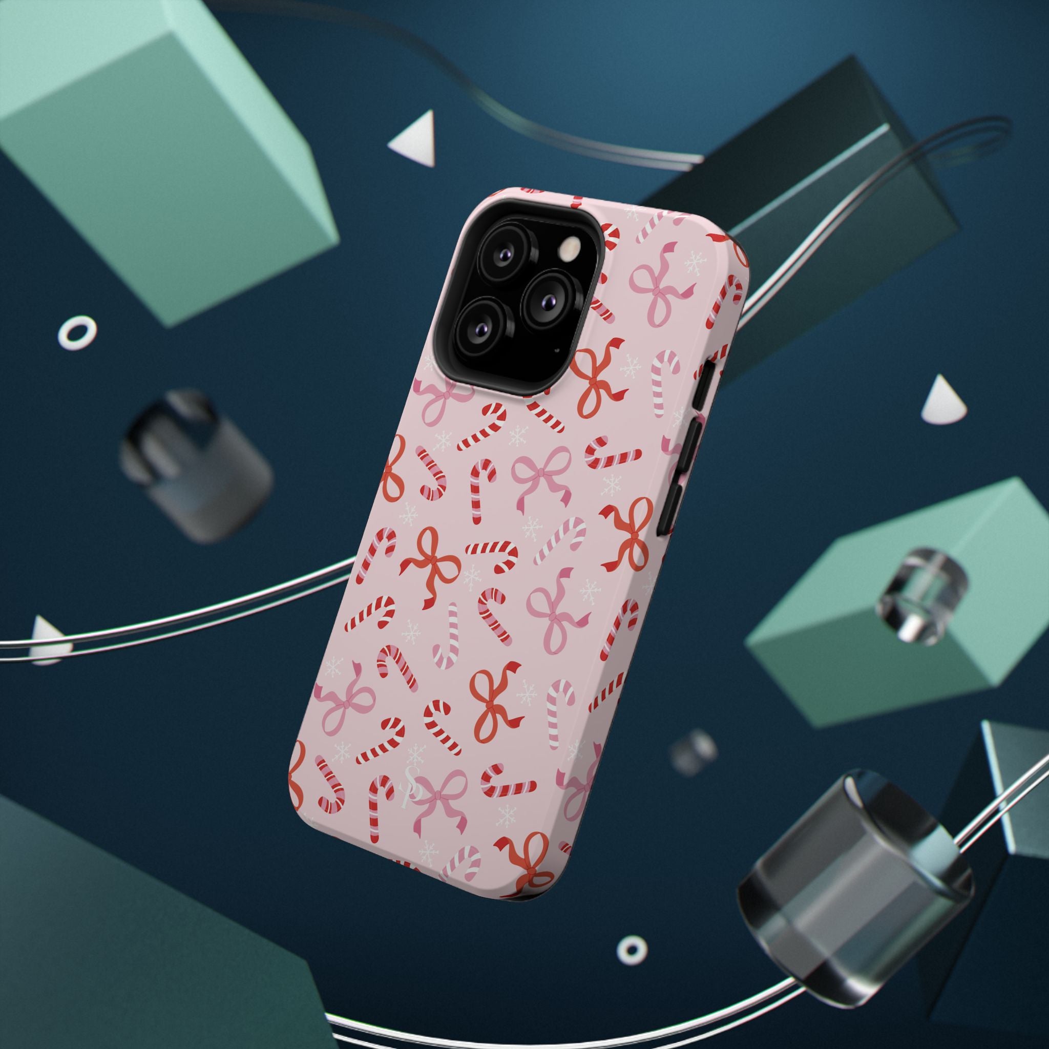 Candy Cane Impact-Resistant Phone Case - Limited Edition