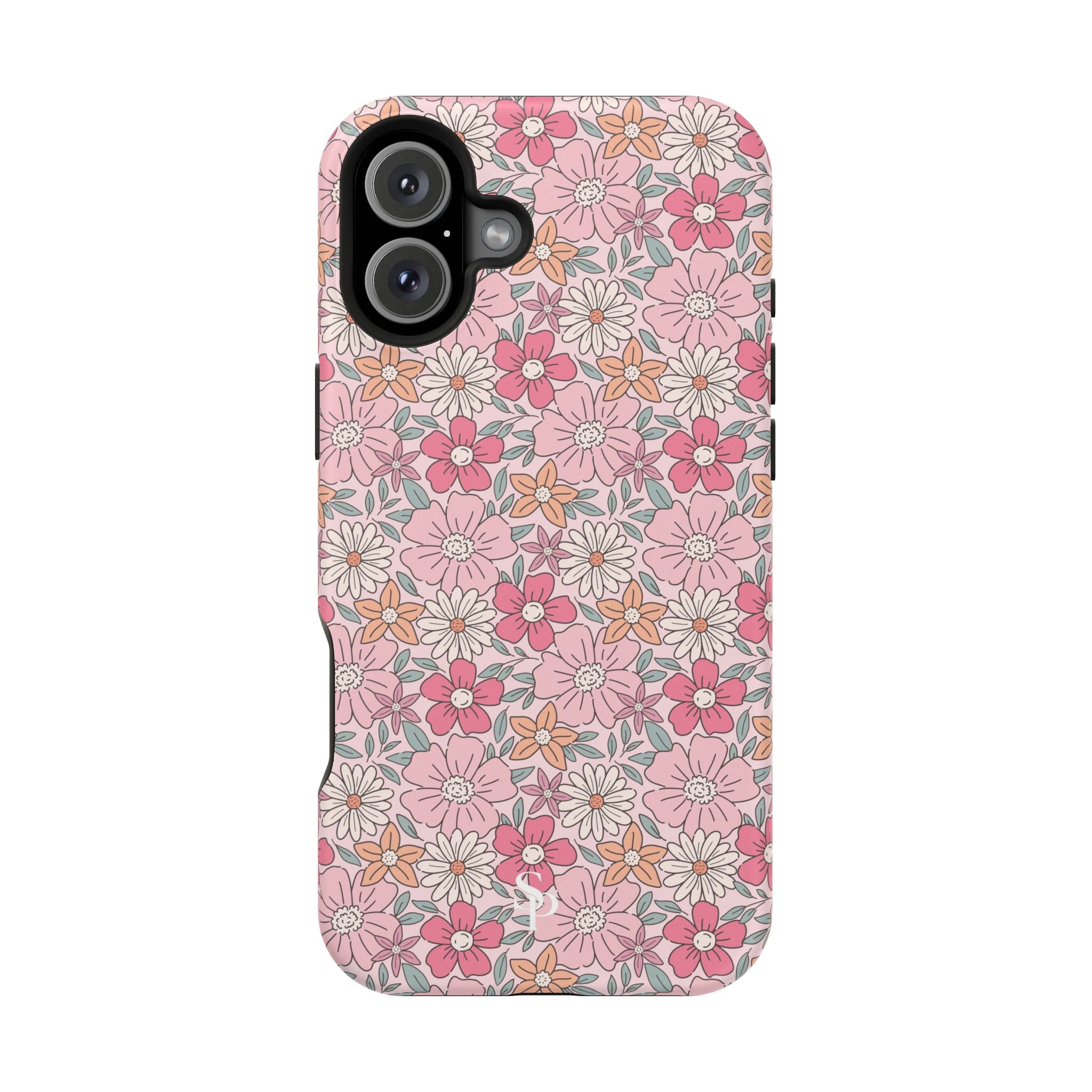 Pink Flowers Impact-Resistant Case