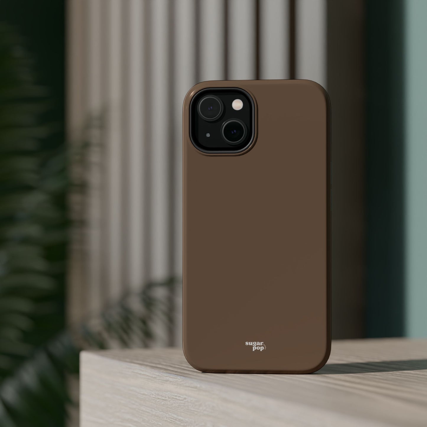 Brown Magnetic Tough Cases for Phones - Secure & Sleek Design