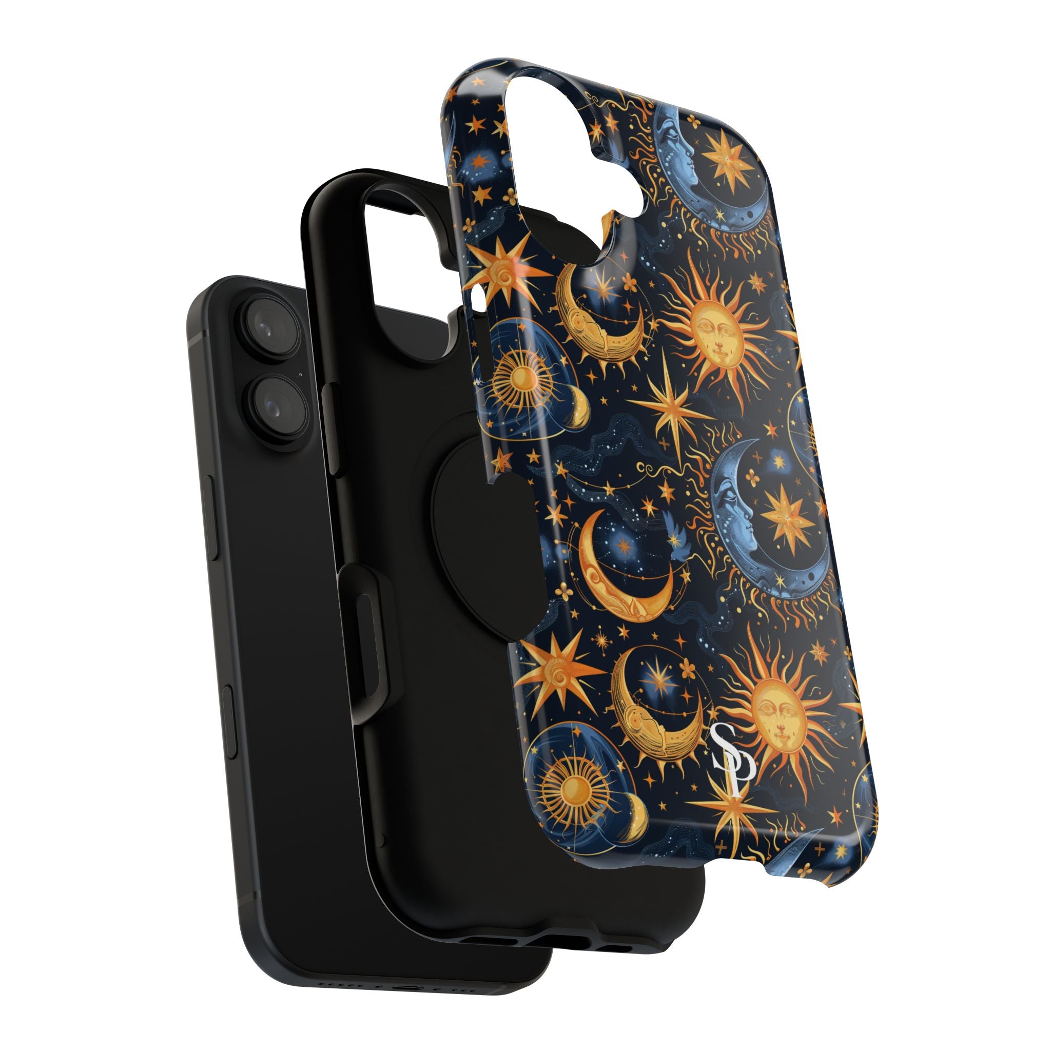 Celestial Sun and Moon Impact-Resistant Phone Case