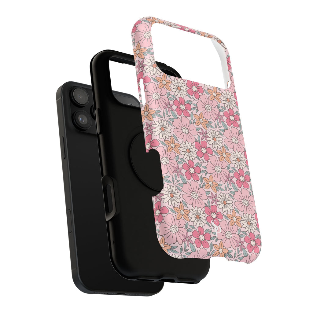 Pink Flowers Impact-Resistant Case