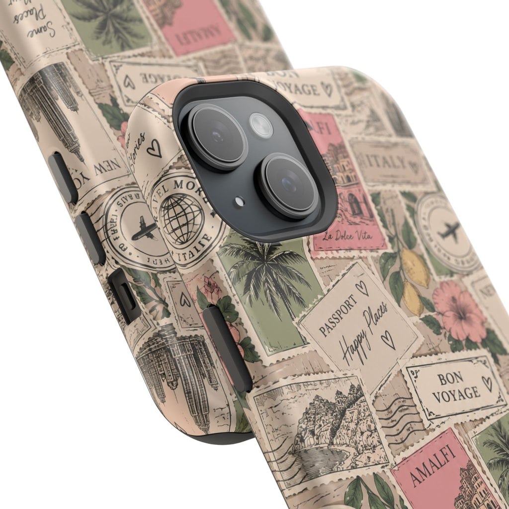 Travel Passport Stamp Magnetic Impact-Resistant Case
