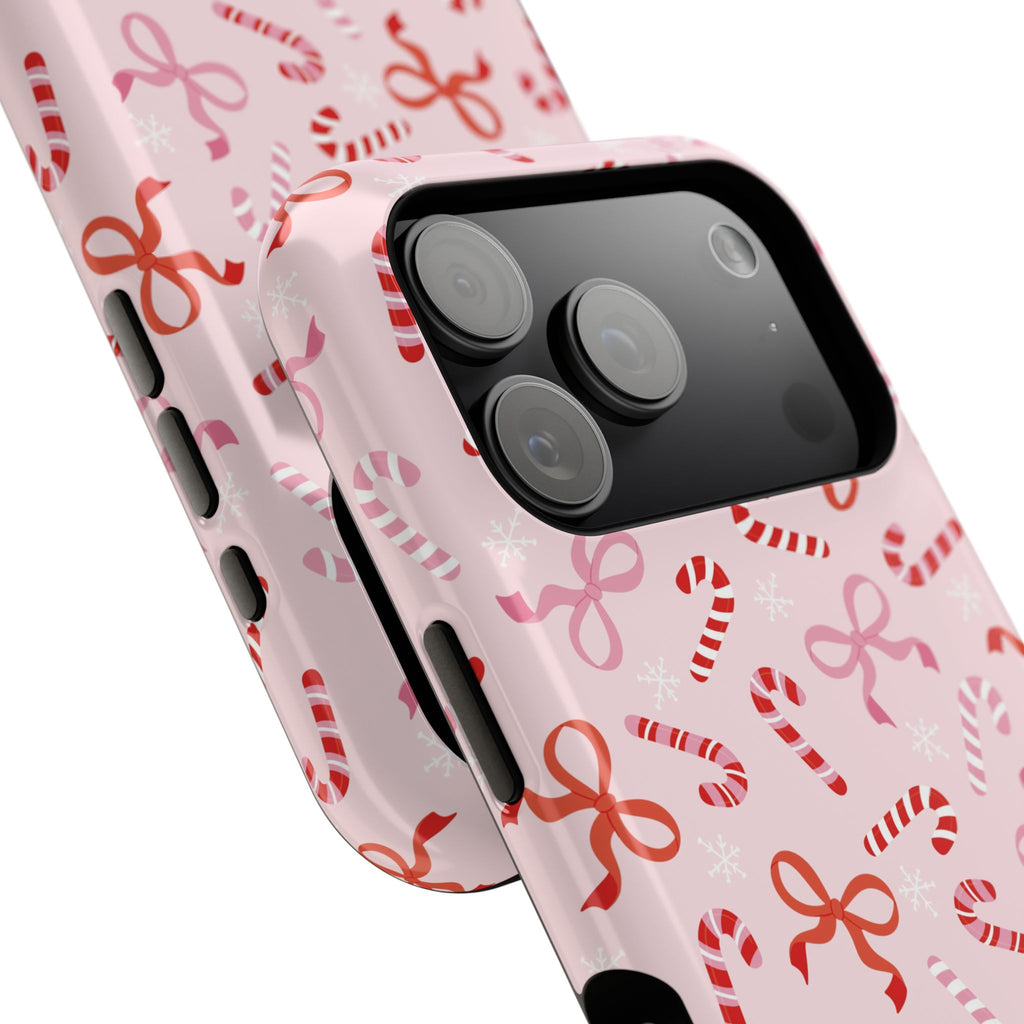 Candy Cane Impact-Resistant Phone Case - Limited Edition