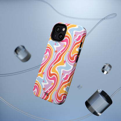 Colorful Impact-Resistant Phone Case - Vibrant Swirl Design