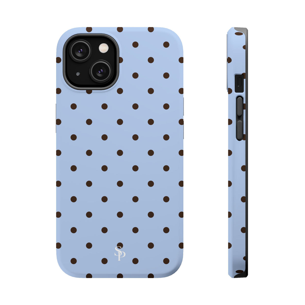 Blue Polka Dot Magnetic Impact Phone Case