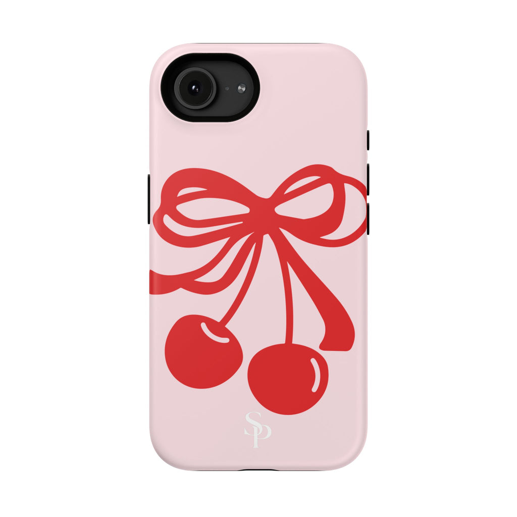 Cherry Bow Impact-Resistant Phone Case