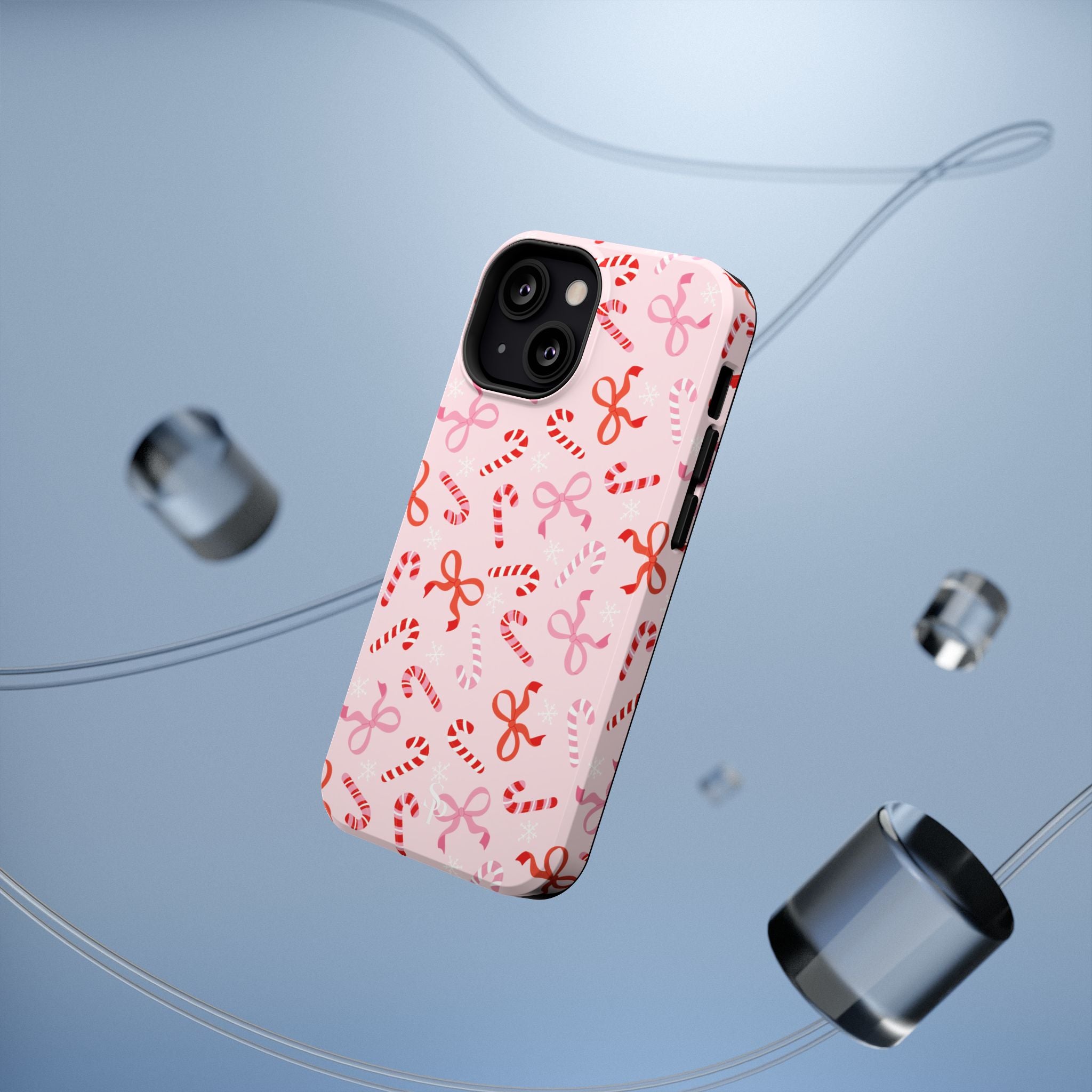 Candy Cane Impact-Resistant Phone Case - Limited Edition