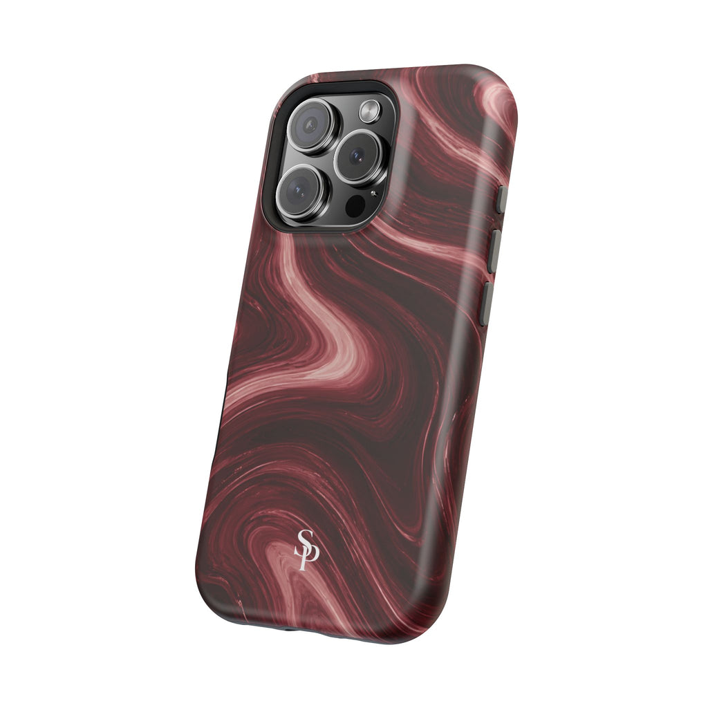 Burgundy Marble Magnetic Phone Case