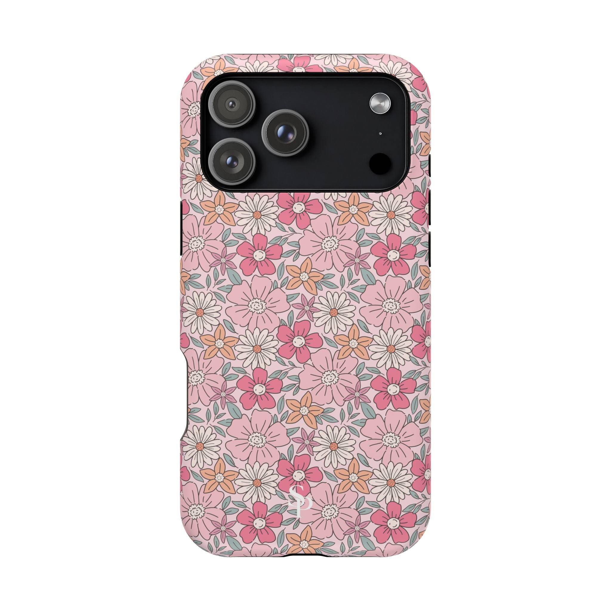 Pink Flowers Impact-Resistant Case