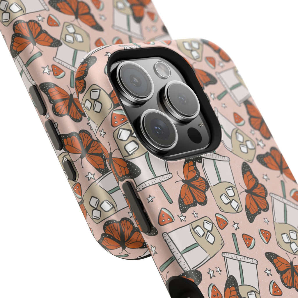 Iced Coffee & Butterfly Impact-Resistant Cases