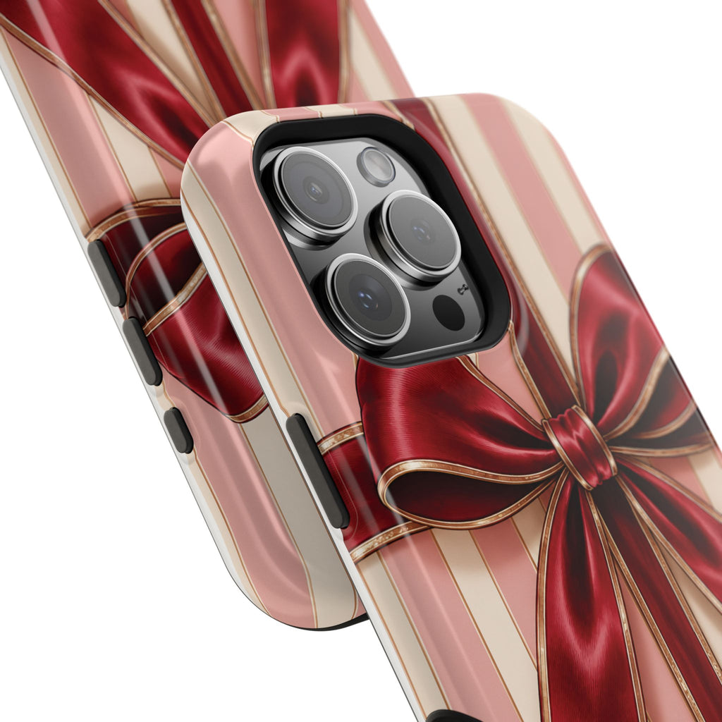 Red Bow Gift Wrap Magnetic Phone Case