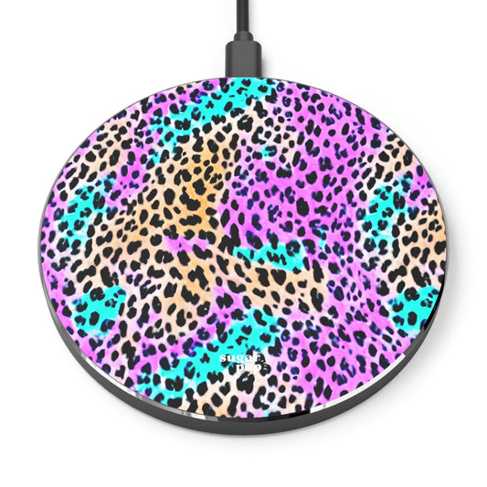 Colorful Cheetah Wireless Charger - Fast Charging Pad for Trendy Tech Lovers