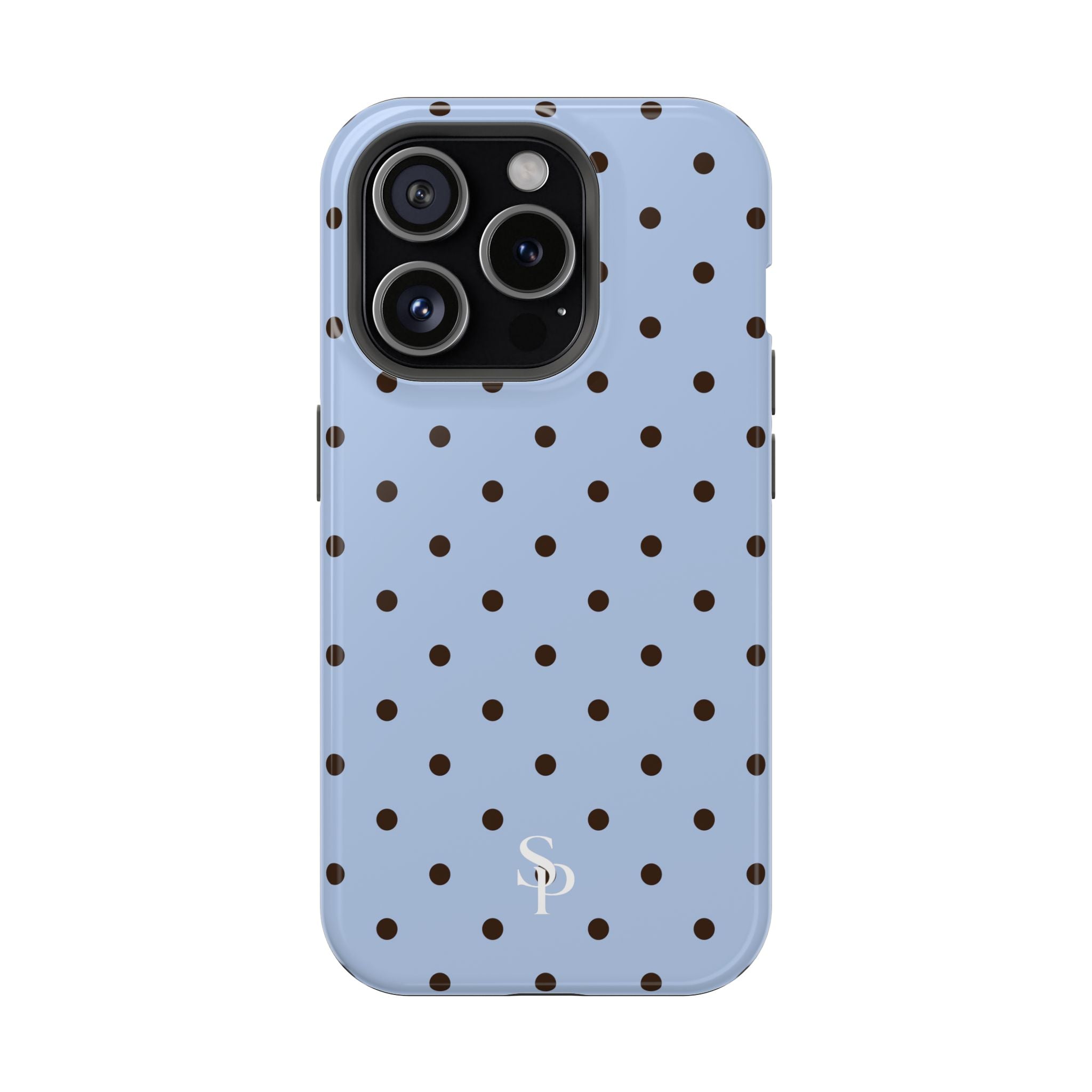 Blue Polka Dot Magnetic Impact Phone Case