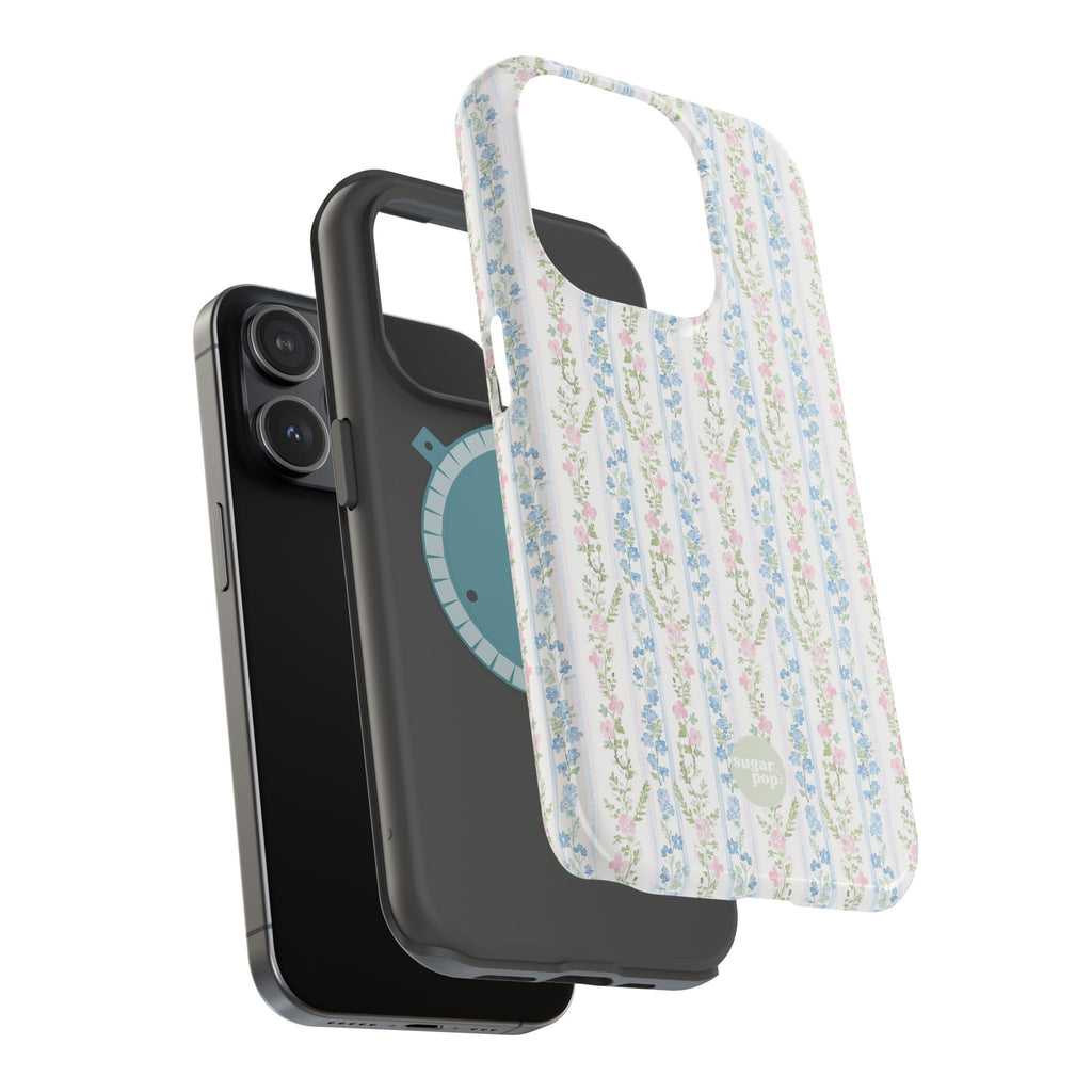 Pastel Floral Pattern Magnetic Tough Case