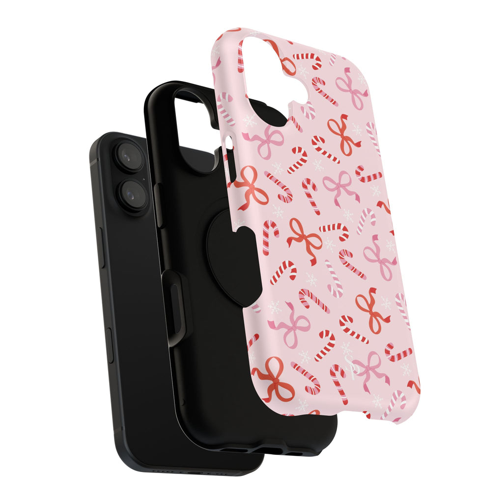 Candy Cane Impact-Resistant Phone Case - Limited Edition