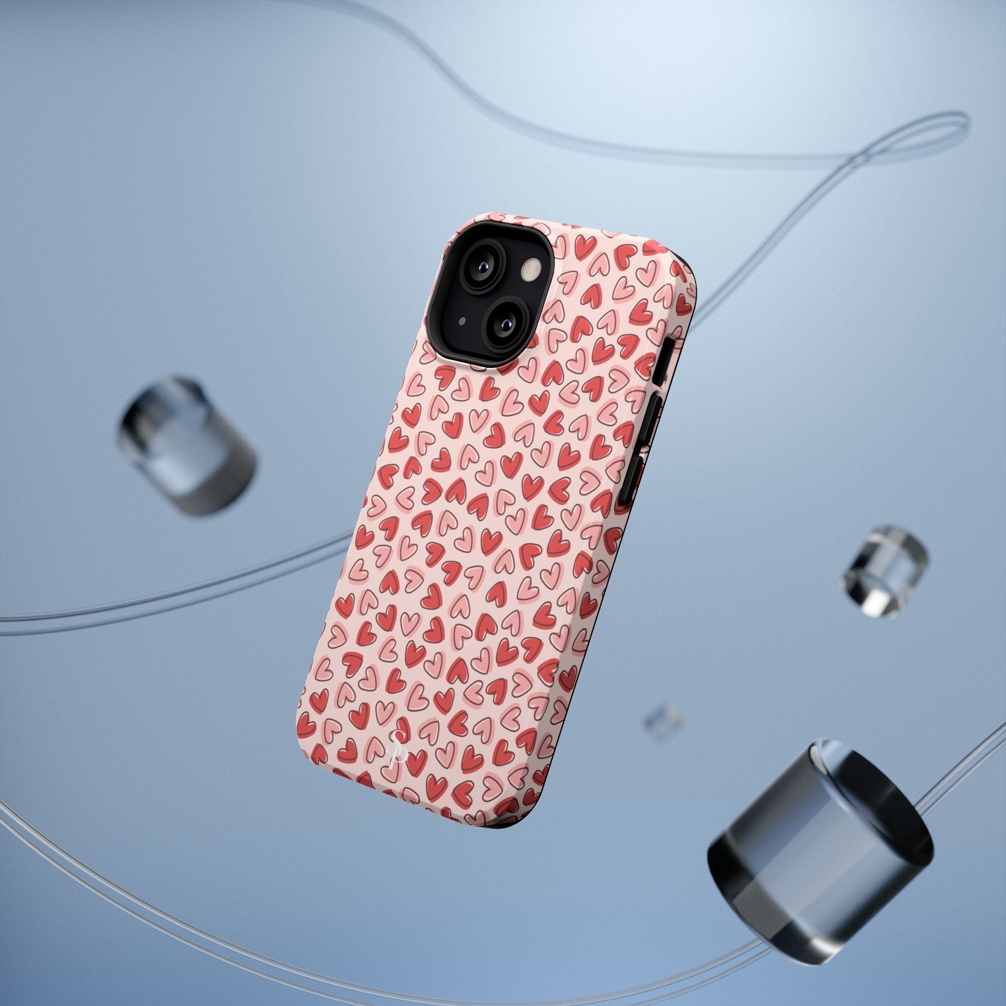 Heart Pattern Impact-Resistant Phone Case - Stylish Protection for Valentine's Day & Everyday Love