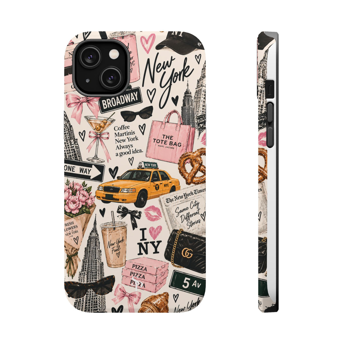 Pink New York Magnetic Phone Case