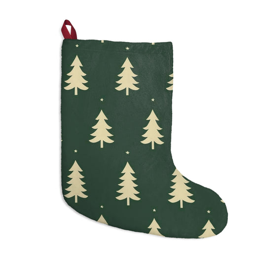 Cozy Christmas Stockings with Pine Tree Design