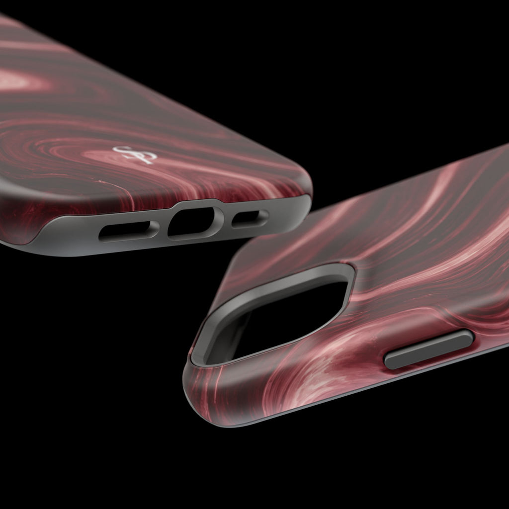 Burgundy Marble Magnetic Phone Case
