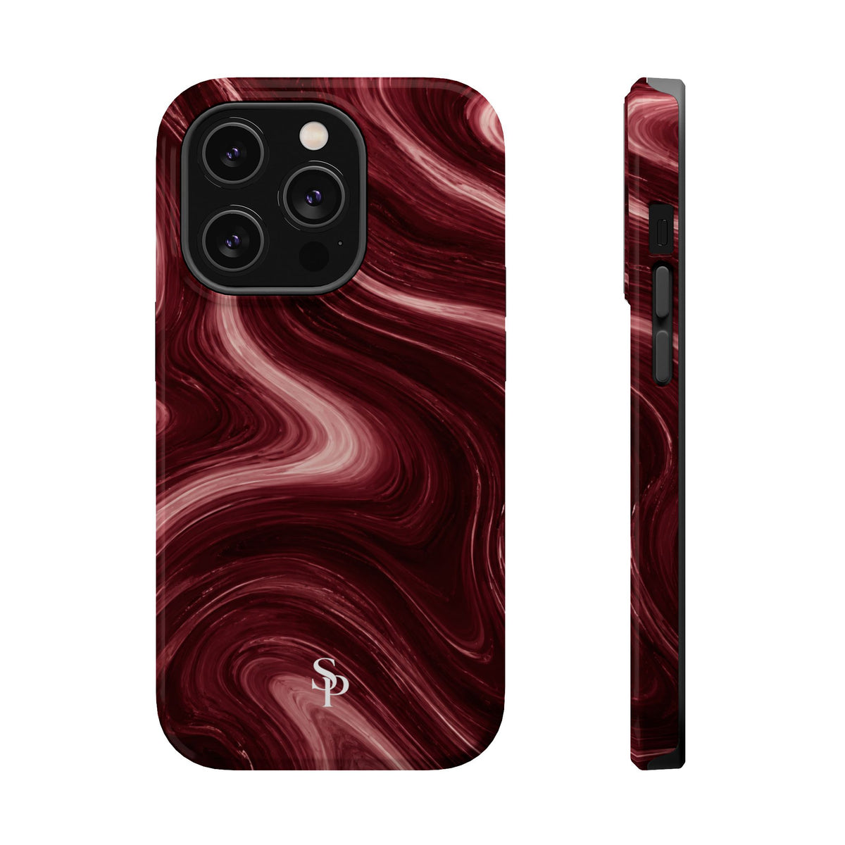 Burgundy Marble Magnetic Phone Case