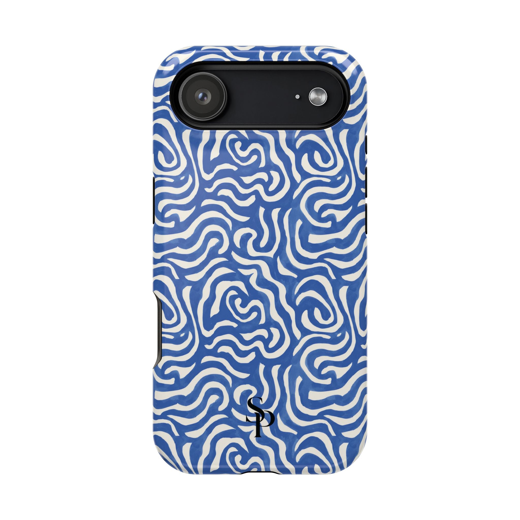 Blue Abstract Swirl Magnetic Impact Phone Case