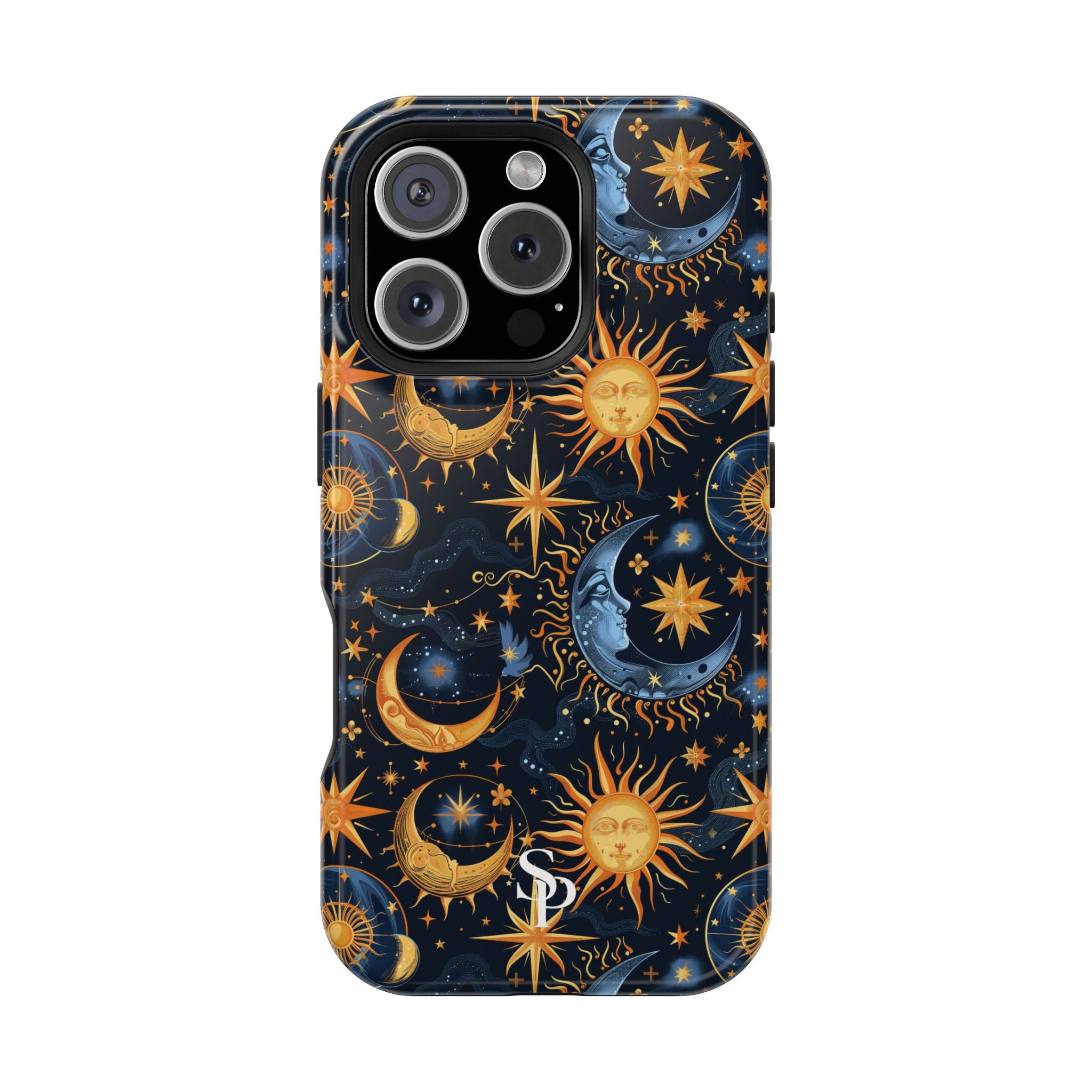 Celestial Sun and Moon Impact-Resistant Phone Case