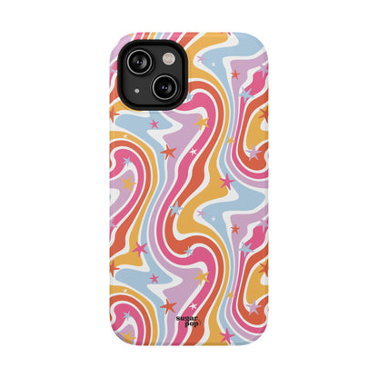 Colorful Impact-Resistant Phone Case - Vibrant Swirl Design