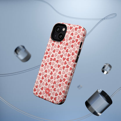 Heart Pattern Impact-Resistant Phone Case - Stylish Protection for Valentine's Day & Everyday Love