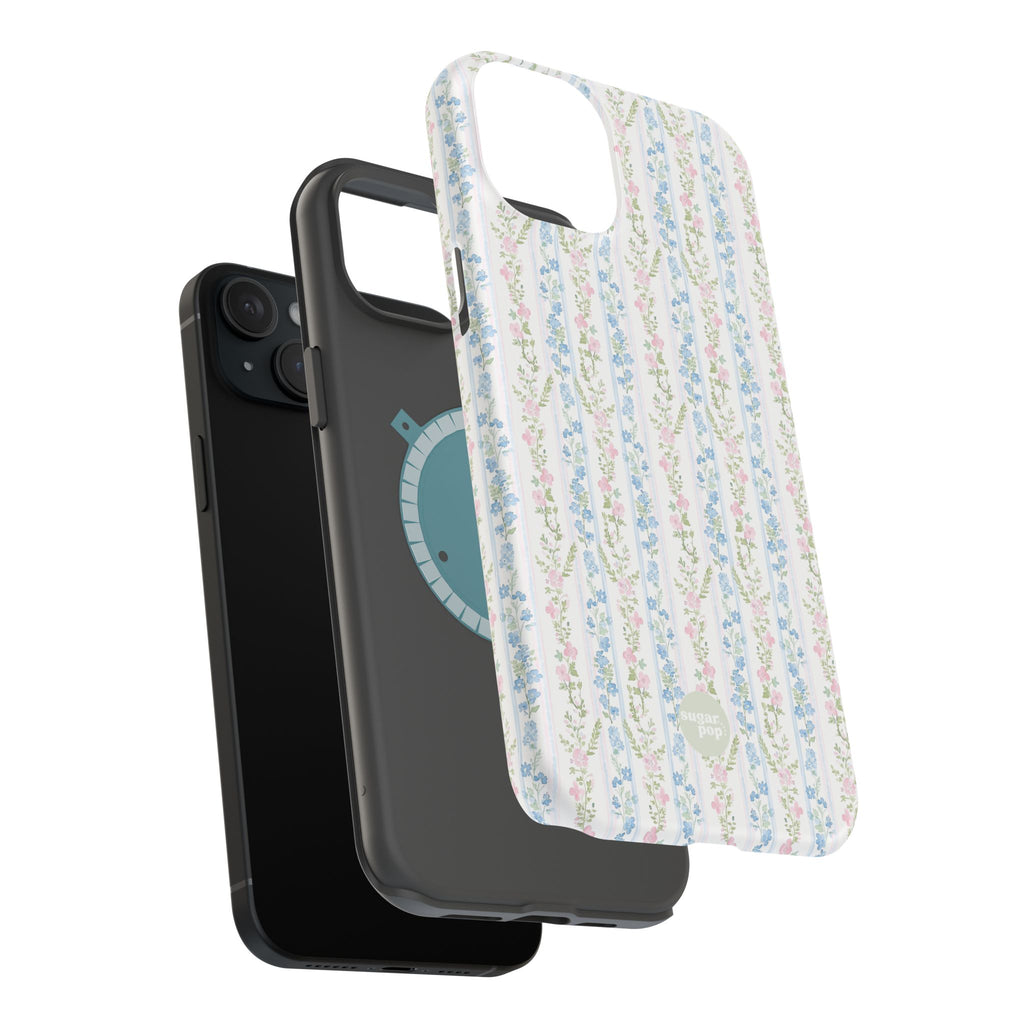 Pastel Floral Pattern Magnetic Tough Case