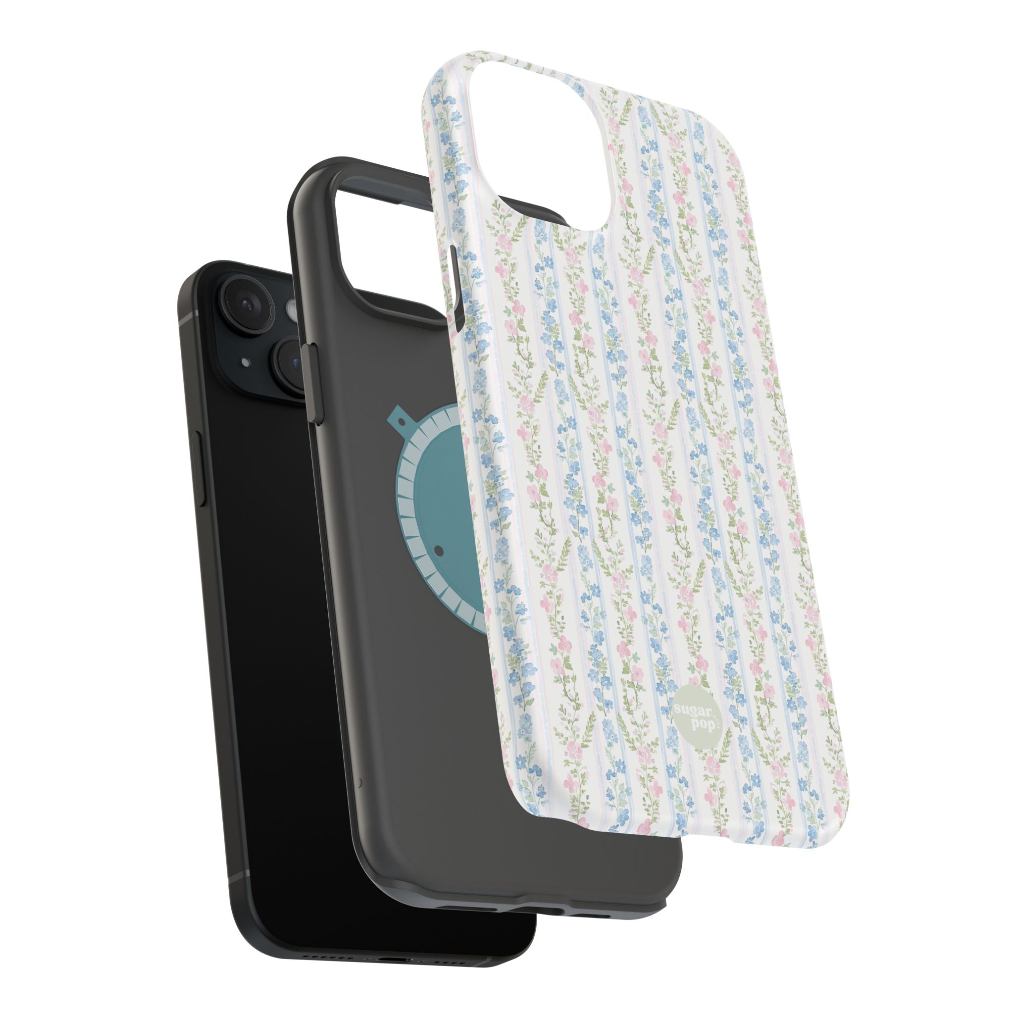Pastel Floral Pattern Magnetic Tough Case