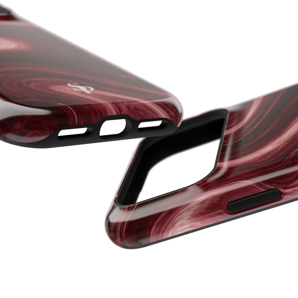 Burgundy Marble Magnetic Phone Case