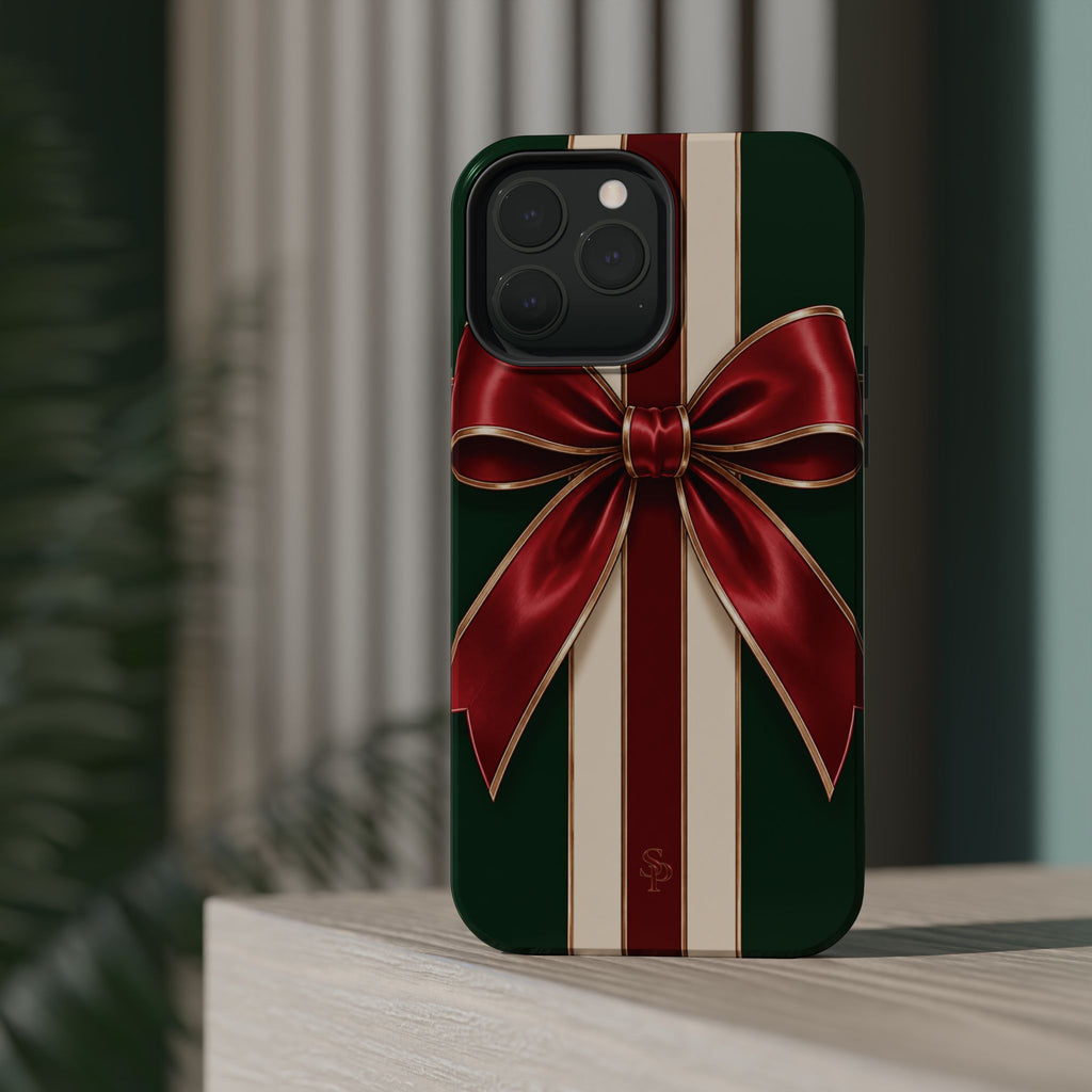 Christmas Gift Bow Magnetic Phone Case