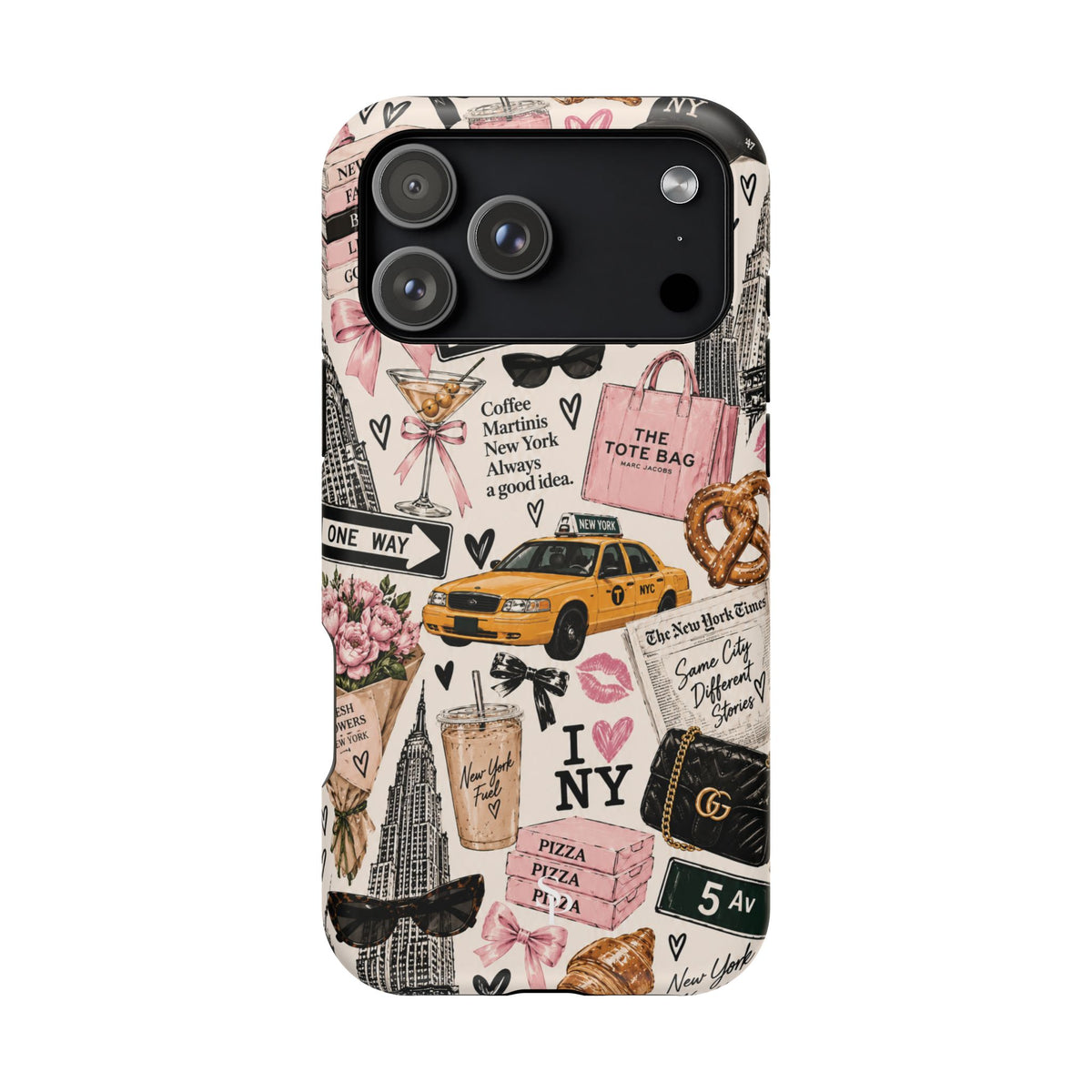 Pink New York Magnetic Phone Case