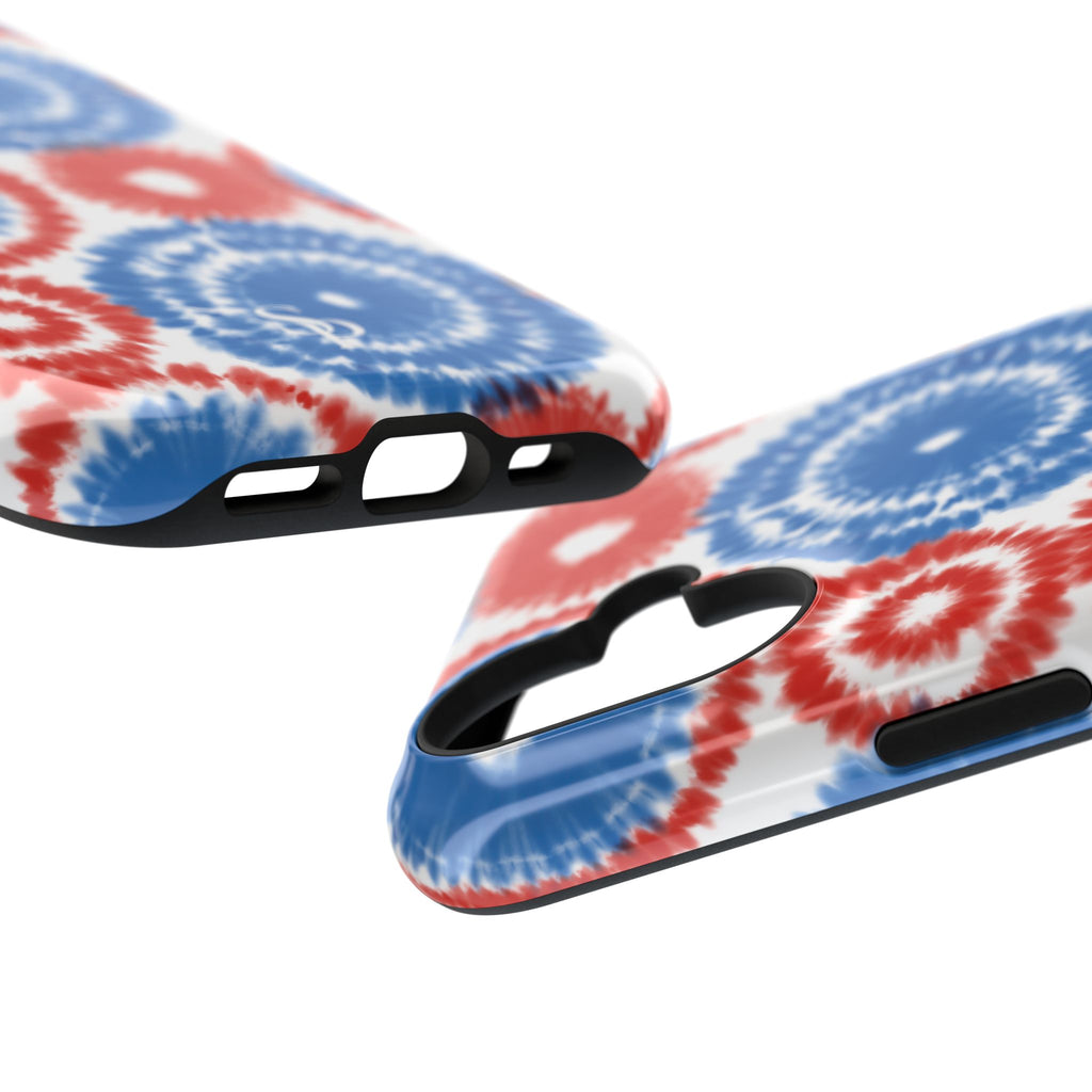 Patriotic Tie Dye Impact Resistant Phone Case