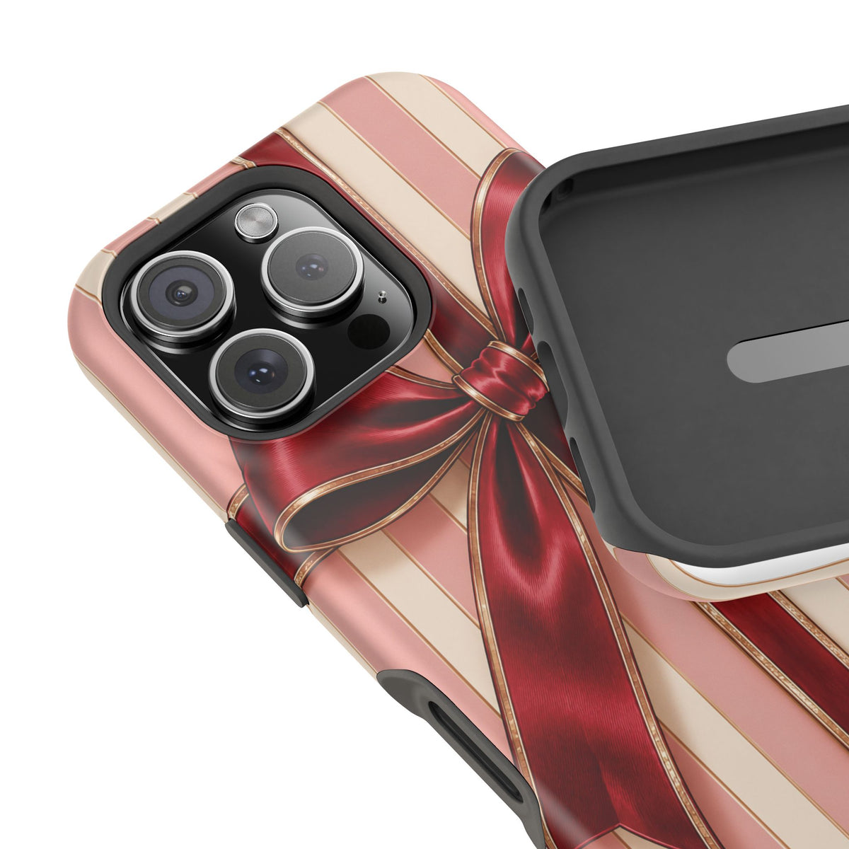 Red Bow Gift Wrap Magnetic Phone Case