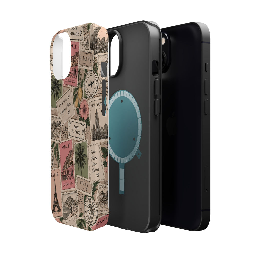 Travel Passport Stamp Magnetic Impact-Resistant Case