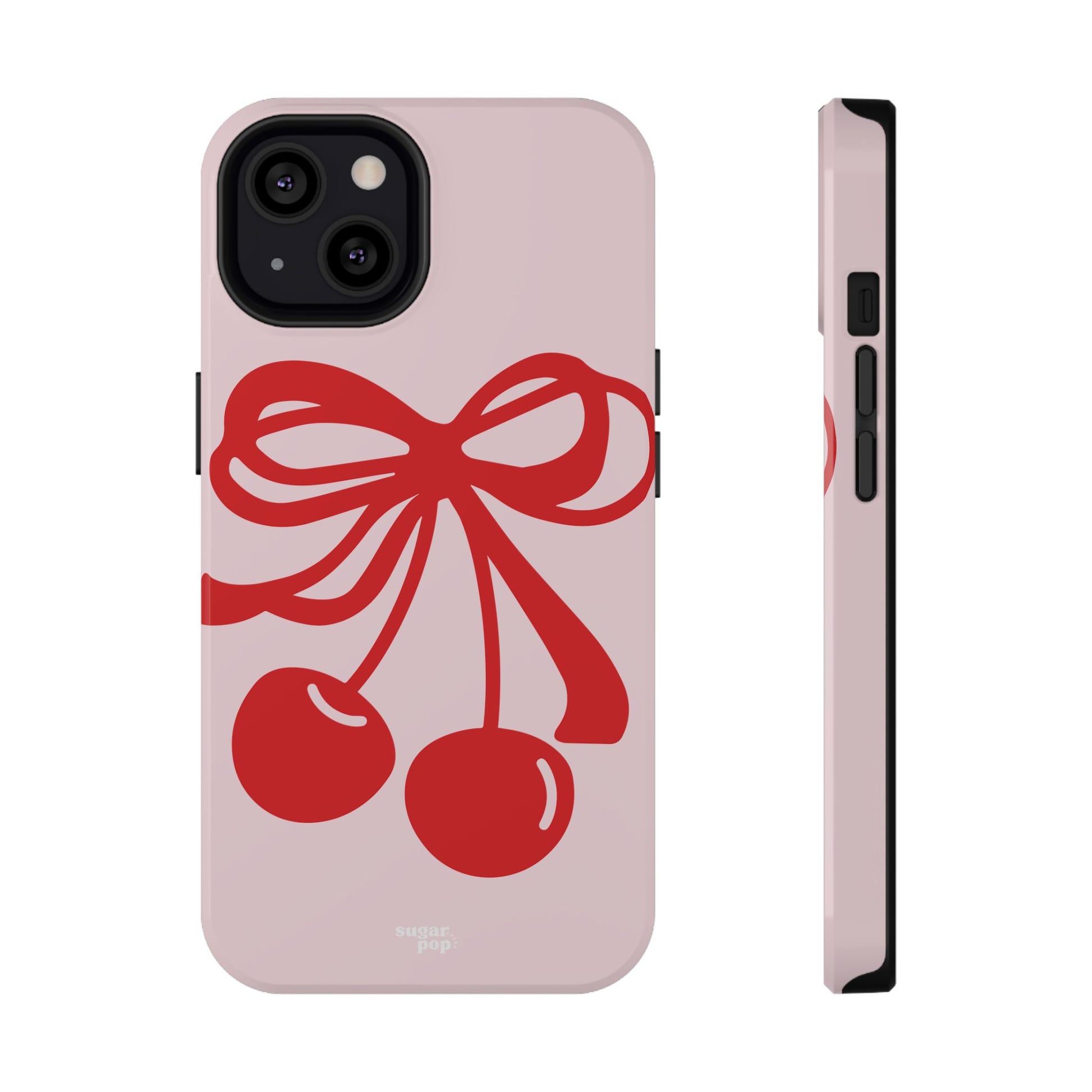 Cherry Bow Impact-Resistant Phone Case