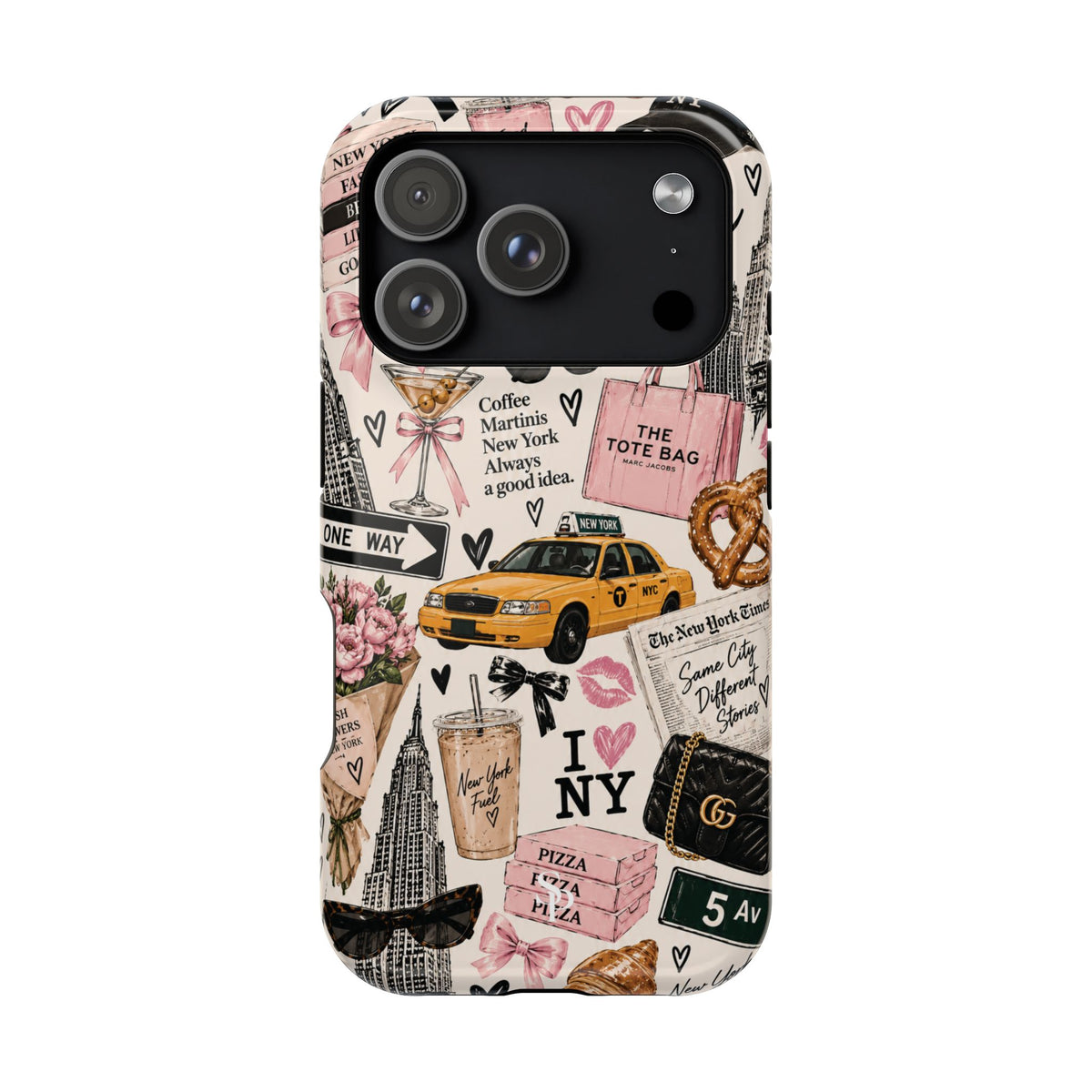 Pink New York Magnetic Phone Case
