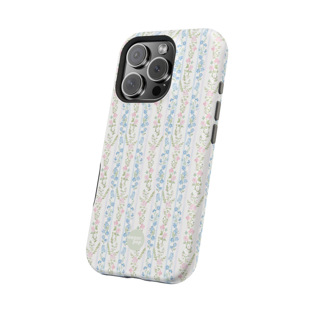 Pastel Floral Pattern Magnetic Tough Case